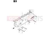 SUZUKI CS50 / CS50D Z (1982) 3 - CRANKCASE LEFT COVER