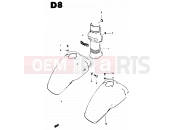 SUZUKI CS50 / CS50D Z (1982) 37 - FRAME HEAD COVER - FRONT FENDER
