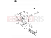 SUZUKI CS50 / CS50D Z (1982) 43 - FRONT BRAKE LEVER - SWITCH (CS50Z)