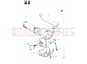 SUZUKI CS50 / CS50D Z (1982) 47 - REAR BRAKE LEVER - SWITCH (MODEL Z)