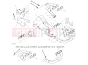 DUCATI Multistrada V4S Travel Radar Exhaust Pipe Assembly