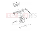 TRIUMPH DAYTONA 675R from VIN 564948 Rear Wheel & Final Drive