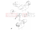 SUZUKI DF200E W (1998) 23A - TURN SIGNAL LAMP (MODEL W/X E06)