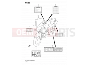 SUZUKI DL1000 K7 (2007) V-Strom (E03,E28,E33) 52 - LABEL