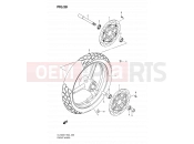 SUZUKI DL1000 K8 (2008) V-Strom (E02,E19,E24) 58 - FRONT WHEEL