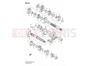 SUZUKI DL1000 K8 (2008) V-Strom (E03,E28,E33) 23 - TRANSMISSION