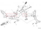 DUCATI Streetfighter V2 Right footrest