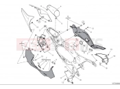 DUCATI 2025 Streetfighter V4 S Rear fairings (Japan)
