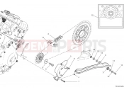 DUCATI 2025 Streetfighter V4 Supreme Front sprocket & chain