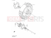 SUZUKI DL1000 L1 (2011) V-Strom (E24) 63 - REAR WHEEL