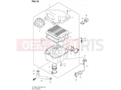 SUZUKI DL1000 L2 (2012) V-Strom (E03,E28,E33) 15 - AIR CLEANER