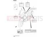 SUZUKI DL1000 L2 (2012) V-Strom (E03,E28,E33) 58 - LABEL (DL1000L2 E33)
