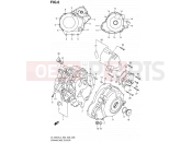 SUZUKI DL1000A L4 (2014) V-Strom (E03,E28,E33) 6 - CRANKCASE COVER