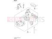 SUZUKI DL1000A L4 (2014) V-Strom (E03,E28,E33) 41 - LOCK SET (FOR PANNIR CASE) (DL1000AL4 E28)