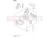 SUZUKI DL1000A L4 (2014) V-Strom (E03,E28,E33) 43 - LOCK SET (FOR PANNIR CASE) (DL1000AL4 E33)