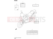 SUZUKI DL1000A L4 (2014) V-Strom (E03,E28,E33) 68 - LABEL (DL1000AL4 E03)