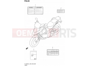 SUZUKI DL1000A L4 (2014) V-Strom (E03,E28,E33) 69 - LABEL (DL1000AL4 E28)
