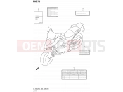 SUZUKI DL1000A L4 (2014) V-Strom (E03,E28,E33) 70 - LABEL (DL1000AL4 E33)