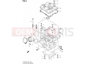SUZUKI DL1000A L4 (2014) V-Strom (E21) 3 - CYLINDER HEAD (REAR)