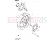 SUZUKI DL1000A L4 (2014) V-Strom (E99) 54 - FRONT WHEEL