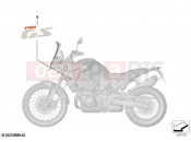 BMW Motorrad BMW 2026 F models F 900 GS (0K61, 0K63) Sticker WND2 black-storm