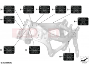BMW Motorrad BMW 2026 F models F 900 GS (0K61, 0K63) Sign, frame