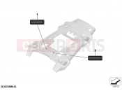 BMW Motorrad BMW 2026 F models F 900 GS (0K61, 0K63) Sign, rear carrier part