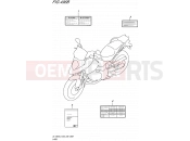 SUZUKI DL1000A L5 (2015) V-Strom (E03,E28,E33) 496B - LABEL (DL1000AL5 E28)