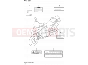 SUZUKI DL1000A L5 (2015) V-Strom (E03,E28,E33) 496C - LABEL (DL1000AL5 E33)