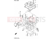 SUZUKI DL1000A L5 (2015) V-Strom (E21) 105A - CYLINDER HEAD (REAR)