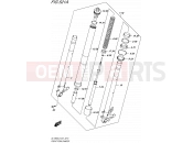 SUZUKI DL1000A L5 (2015) V-Strom (E21) 521A - FRONT FORK DAMPER
