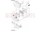 SUZUKI DL1000A L5 (2015) V-Strom (E99) 339A - REAR COMBINATION LAMP (WITH REFLECTOR)
