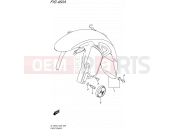 SUZUKI DL1000A L5 (2015) V-Strom (E99) 460A - FRONT FENDER (WITH REFLECTOR)
