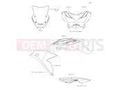 KAWASAKI 2024 65 Decals(Black)