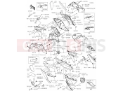KAWASAKI NINJA 1000SX (ZX1002KRFBN) 69 Cowling Lowers(KRFNN-KRFBN)