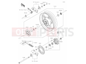 KAWASAKI Z400 (ER400FPFNN) 40 Rear Hub