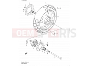 SUZUKI DL650 L1 (2011) V-Strom (E02,E19,E24) 161 - REAR WHEEL (DL650L1 E02)