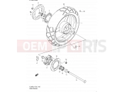 SUZUKI DL650 L1 (2011) V-Strom (E02,E19,E24) 165 - REAR WHEEL (DL650AL1 E19)