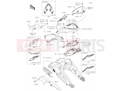 KAWASAKI NINJA ZX-10R (ZX1002LPFAN) 54 Side Covers/Chain Cover
