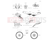 KAWASAKI NINJA ZX-10R (ZX1002LPFAN) 63 Decals(White)