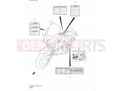 SUZUKI DL650 L1 (2011) V-Strom (E03,E28,E33) 112 - LABEL (DL650AL1 E28)