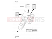 SUZUKI DL650A K7 (2007) V-Strom (E02,E19,E24) 52 - LABEL (MODEL K7)