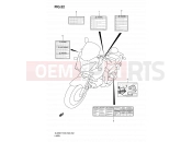 SUZUKI DL650A K7 (2007) V-Strom (E03,E28,E33) 52 - LABEL (MODEL K7)