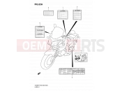 SUZUKI DL650A K8 (2008) V-Strom (E03,E28,E33) 52A - LABEL (MODEL K8/K9/L0)