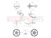 KAWASAKI 2022 61 Decals(Gray)