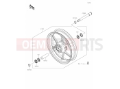 KAWASAKI VERSYS 1000 (KLZ1000CNFNN) 38 Front Hub