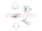 KAWASAKI 2021 63 Decals(Gray)