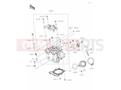 KAWASAKI KX250X (KX252DMFNN) (Europe) 01 Cylinder Head