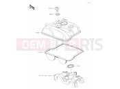 KAWASAKI KX250X (KX252DMFNN) (Europe) 02 Cylinder Head Cover