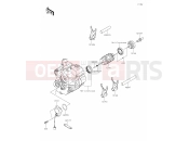 KAWASAKI KX250X (KX252DMFNN) (Europe) 11 Gear Change Drum/Shift Fork(s)